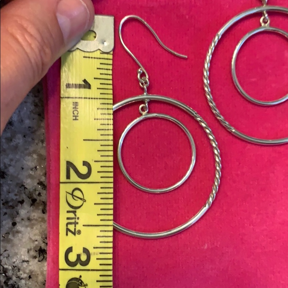 Sterling Silver Double Ring Hoops - image 7